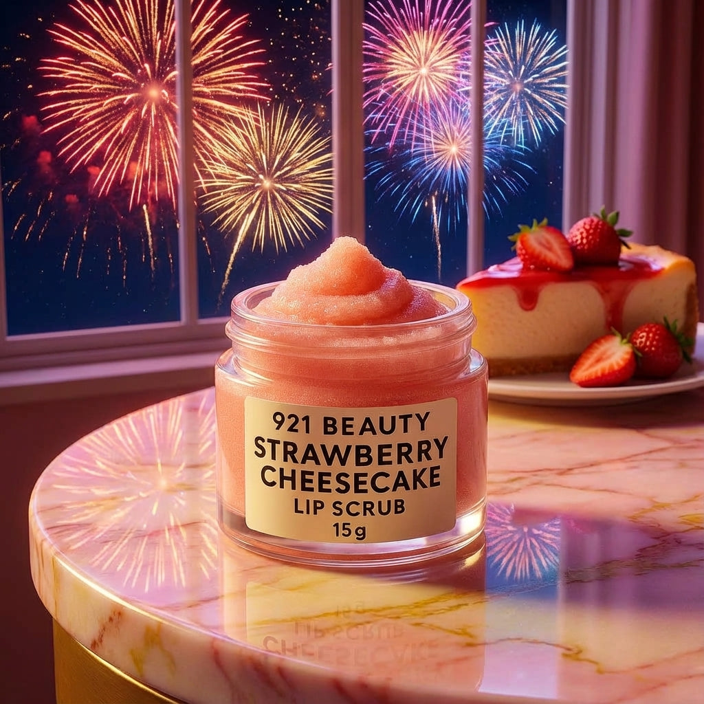 CREAMY LIP SCRUB-STRAWBERRY CHEESECAKE